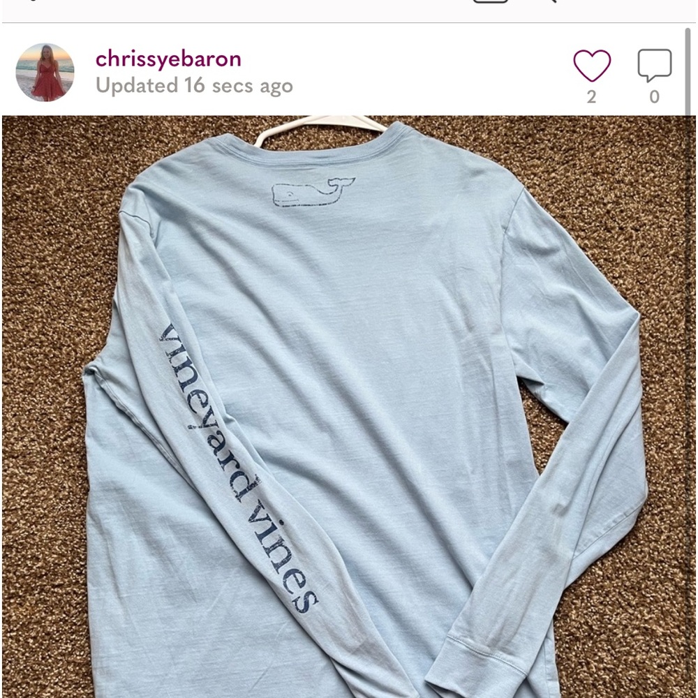Vineyard vine long sleeve blue
